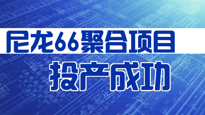 新力新材“尼龍66聚合項(xiàng)目”正式投產(chǎn)成功