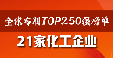 全球專利TOP250強榜單公布！21家化工企業上榜